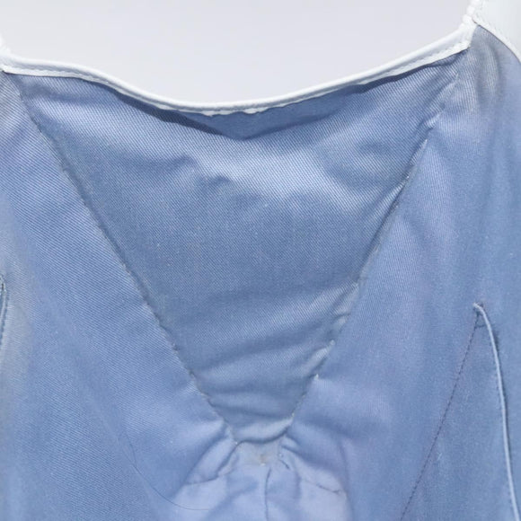 Salvatore Ferragamo Gancini Hand Bag Wicker White Auth 101078