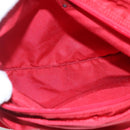 PRADA Shoulder Bag Nylon Red Silver Auth 101081-11