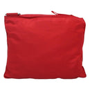 PRADA Shoulder Bag Nylon Red Silver Auth 101081-2