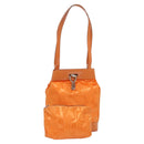 Salvatore Ferragamo Shoulder Bag Nylon Leather Orange Auth 101087-1
