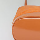 Salvatore Ferragamo Shoulder Bag Nylon Leather Orange Auth 101087-9