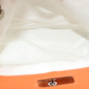 Salvatore Ferragamo Shoulder Bag Nylon Leather Orange Auth 101087-11