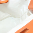 Salvatore Ferragamo Shoulder Bag Nylon Leather Orange Auth 101087-17