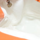 Salvatore Ferragamo Shoulder Bag Nylon Leather Orange Auth 101087-18