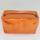 Salvatore Ferragamo Shoulder Bag Nylon Leather Orange Auth 101087-21