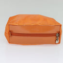 Salvatore Ferragamo Shoulder Bag Nylon Leather Orange Auth 101087-24