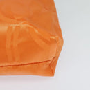 Salvatore Ferragamo Shoulder Bag Nylon Leather Orange Auth 101087-27