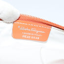 Salvatore Ferragamo Shoulder Bag Nylon Leather Orange Auth 101087-31