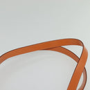 Salvatore Ferragamo Shoulder Bag Nylon Leather Orange Auth 101087-8