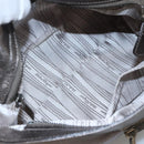 Salvatore Ferragamo Gancini Sofia Hand Bag Leather 2way Silver Auth 101090-11