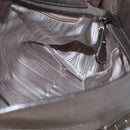 Salvatore Ferragamo Gancini Sofia Hand Bag Leather 2way Silver Auth 101090-20