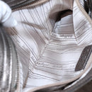 Salvatore Ferragamo Gancini Sofia Hand Bag Leather 2way Silver Auth 101090-22