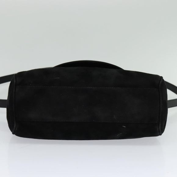 Salvatore Ferragamo Hand Bag Leather 2way Black Auth 101091