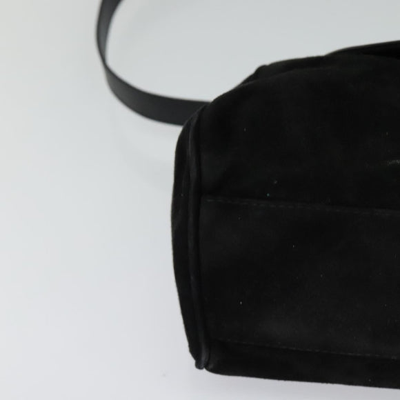 Salvatore Ferragamo Hand Bag Leather 2way Black Auth 101091