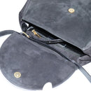 Salvatore Ferragamo Hand Bag Leather 2way Black Auth 101091-10