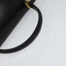 Salvatore Ferragamo Hand Bag Leather 2way Black Auth 101091-7