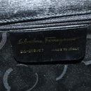Salvatore Ferragamo Hand Bag Leather 2way Black Auth 101092-11