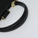 Salvatore Ferragamo Hand Bag Leather 2way Black Auth 101092-7