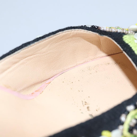 FENDI High Heels Canvas 35 1/2 Pink Auth 101094