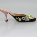 FENDI High Heels Canvas 35 1/2 Pink Auth 101094-19