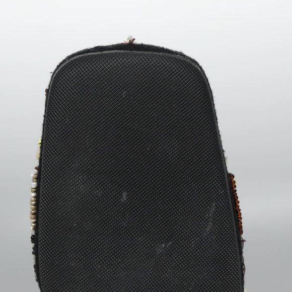 FENDI High Heels Canvas 35 1/2 Pink Auth 101094