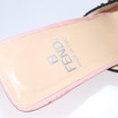FENDI High Heels Canvas 35 1/2 Pink Auth 101094-27