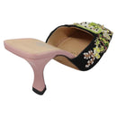 FENDI High Heels Canvas 35 1/2 Pink Auth 101094-3