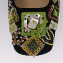 FENDI High Heels Canvas 35 1/2 Pink Auth 101094-33