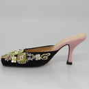 FENDI High Heels Canvas 35 1/2 Pink Auth 101094-5