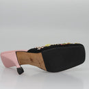 FENDI High Heels Canvas 35 1/2 Pink Auth 101094-7