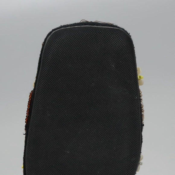 FENDI High Heels Canvas 35 1/2 Pink Auth 101094