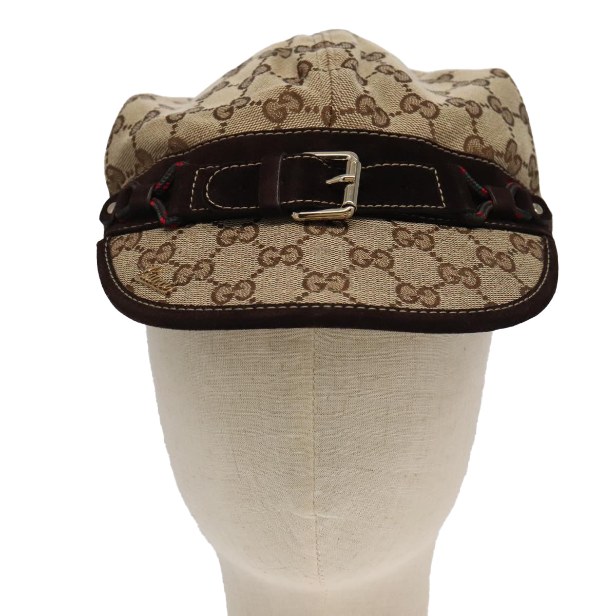 GUCCI GG Canvas Cap XL Beige Auth 101101 - 0