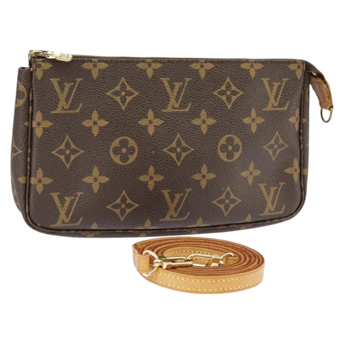 LOUIS VUITTON Monogram Pochette Accessoires Pouch M51980 LV Auth 101103