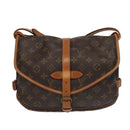 LOUIS VUITTON Monogram Saumur 30 Shoulder Bag M42256 LV Auth 101105-13