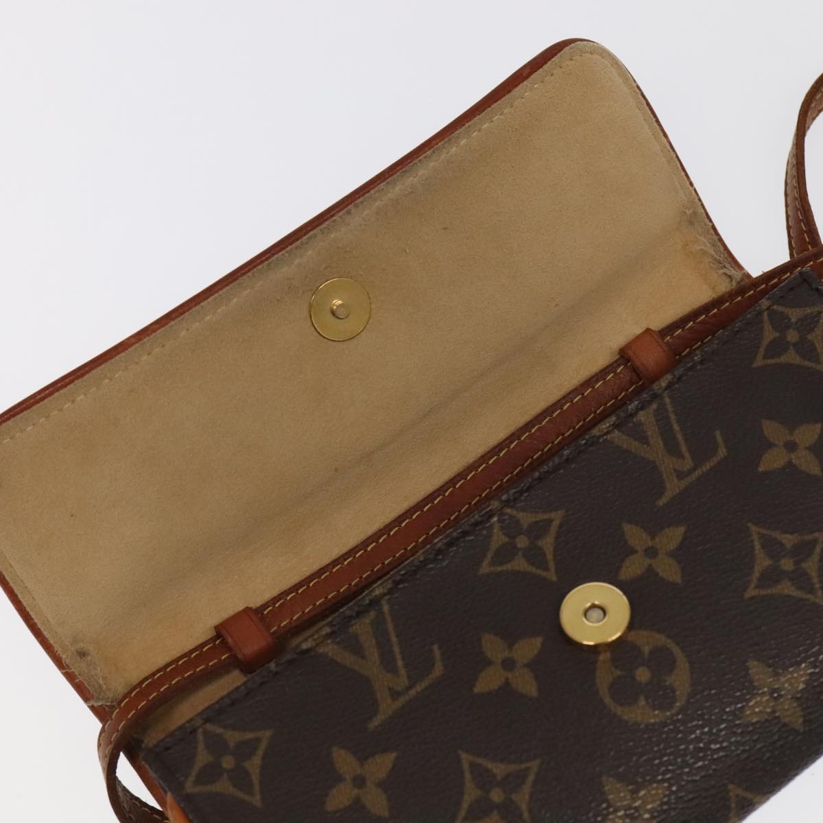 LOUIS VUITTON Monogram Pochette Twin PM Shoulder Bag M51854 LV Auth 101110