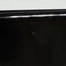 Salvatore Ferragamo Chain Shoulder Bag Enamel Black Gold Auth 101117-3