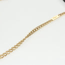 Salvatore Ferragamo Chain Shoulder Bag Enamel Black Gold Auth 101117-9