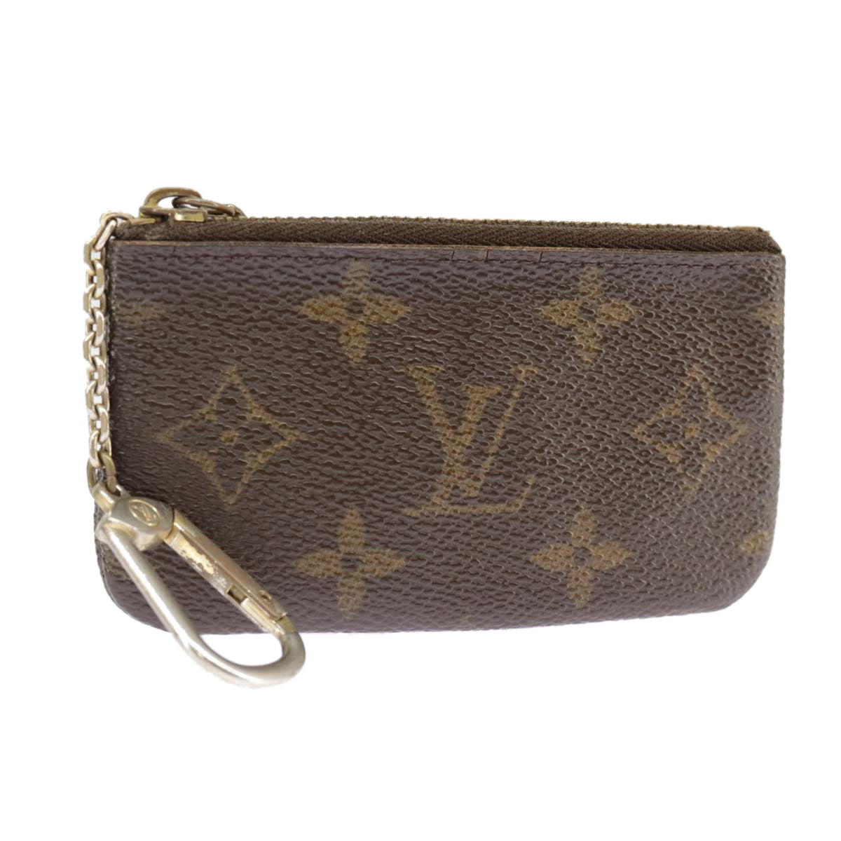 LOUIS VUITTON Monogram Pochette Cles Coin Purse M60033 LV Auth 101121