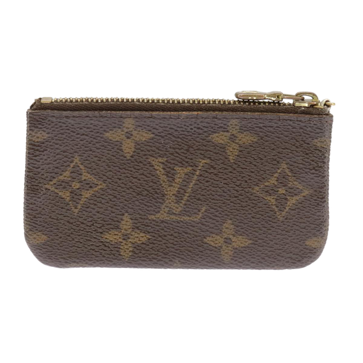 LOUIS VUITTON Monogram Pochette Cles Coin Purse M60033 LV Auth 101121