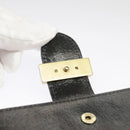 FENDI Wallet Leather Black Auth 101125-13