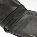 FENDI Wallet Leather Black Auth 101125-20