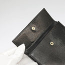 FENDI Wallet Leather Black Auth 101125-24