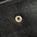 FENDI Wallet Leather Black Auth 101125-25