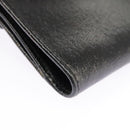 FENDI Wallet Leather Black Auth 101125-8