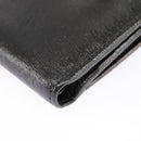 FENDI Wallet Leather Black Auth 101125-9