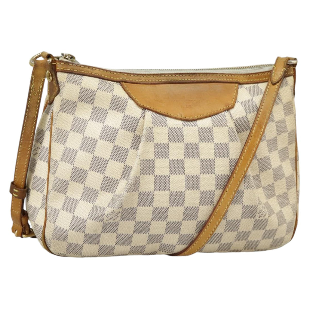 LOUIS VUITTON Damier Azur Siracusa PM Shoulder Bag N41113 LV Auth 89899