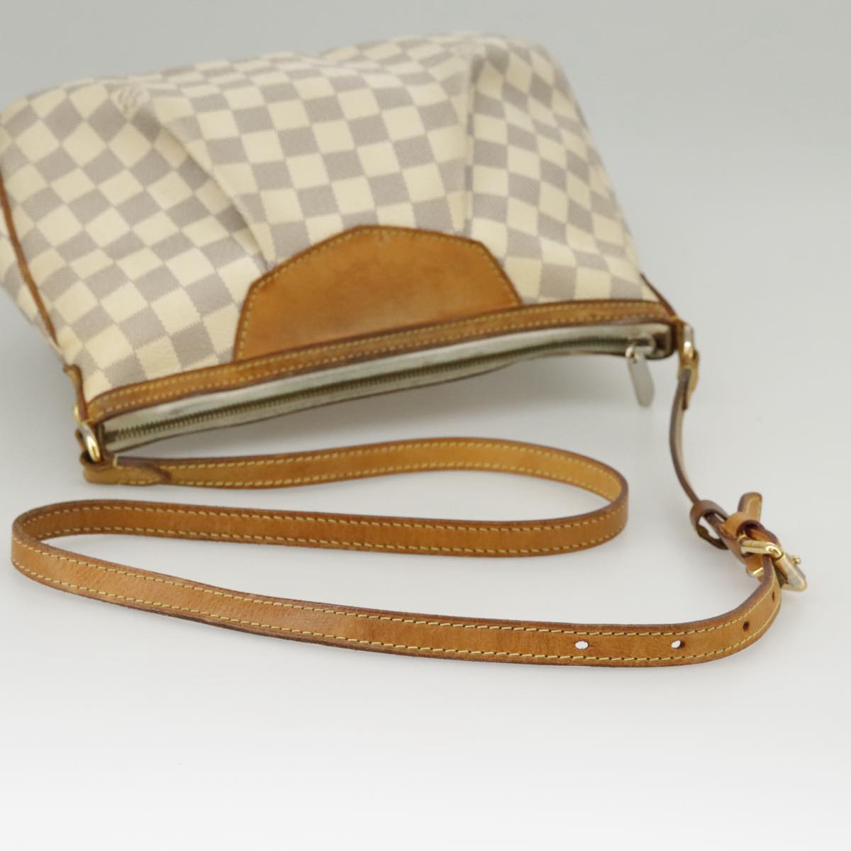 LOUIS VUITTON Damier Azur Siracusa PM Shoulder Bag N41113 LV Auth 89899