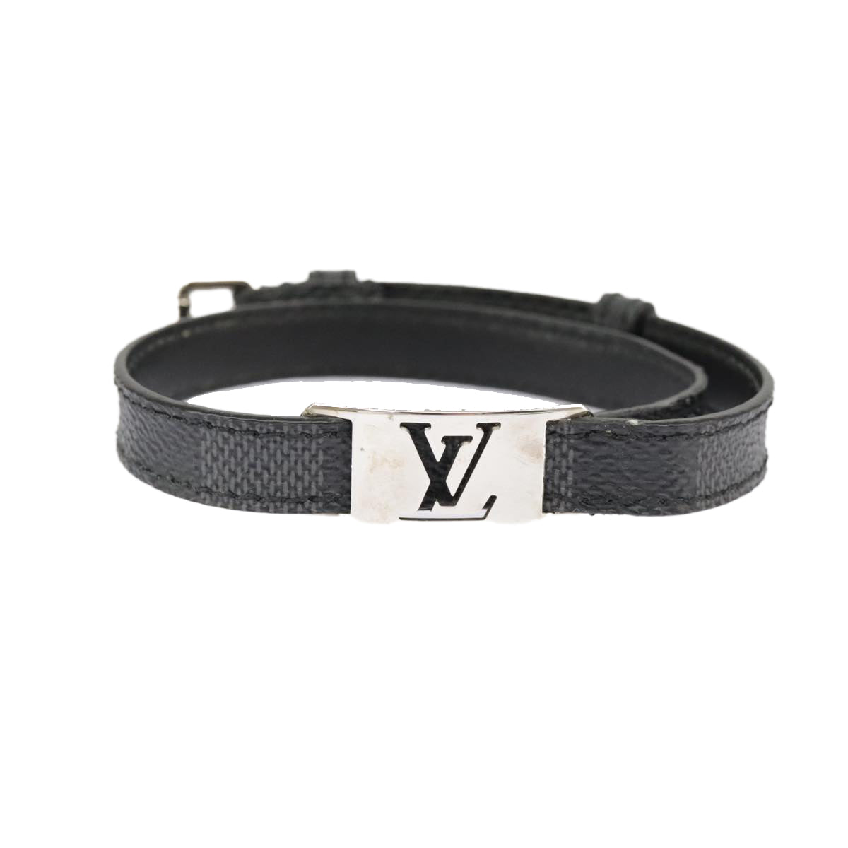 LOUIS VUITTON Damier Graphite Bracelet M6616 LV Auth 101135 - 0