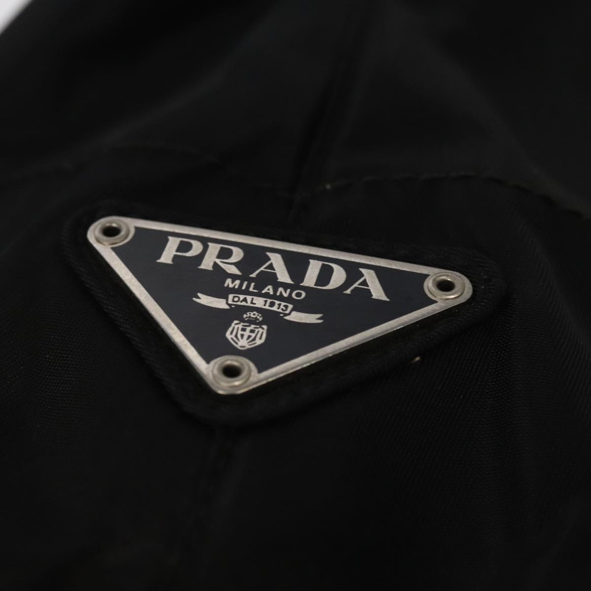 PRADA Shoulder Bag Nylon Black Auth 101140