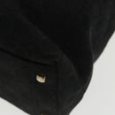 Salvatore Ferragamo Shoulder Bag Canvas Black Auth 101143-12